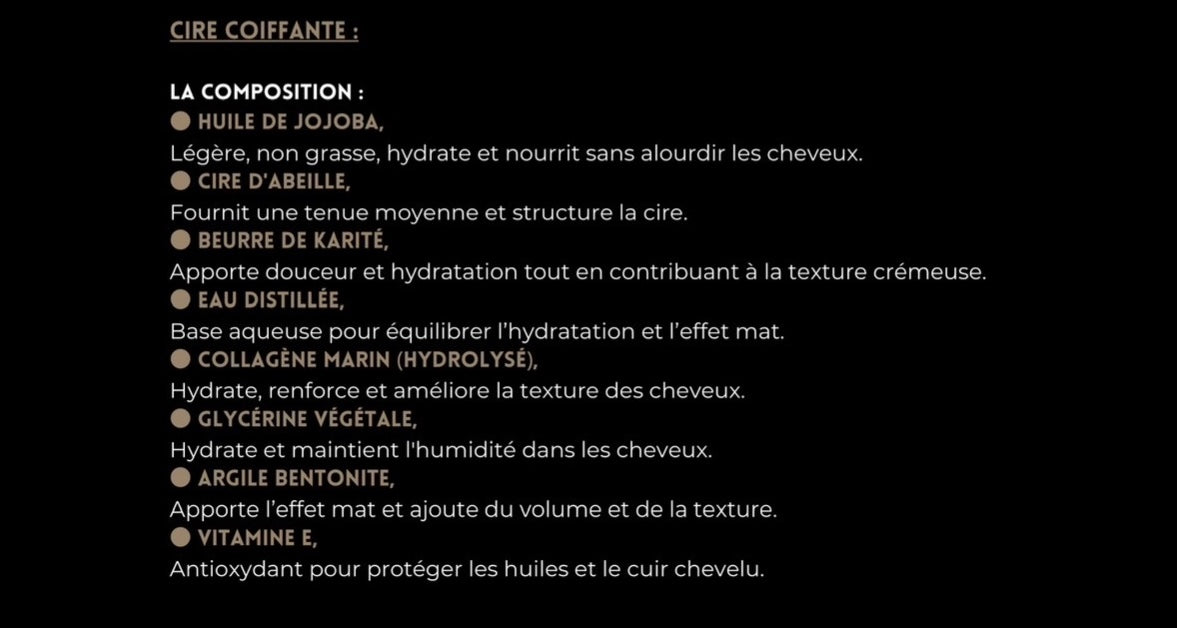 Cire argile mate