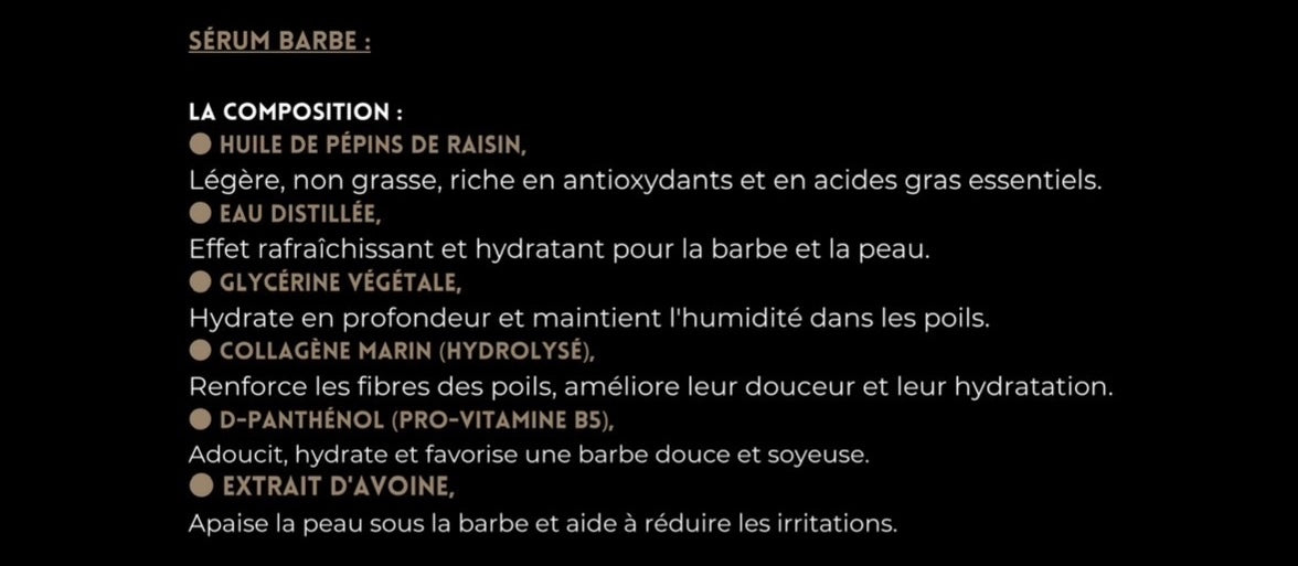Sérum barbe